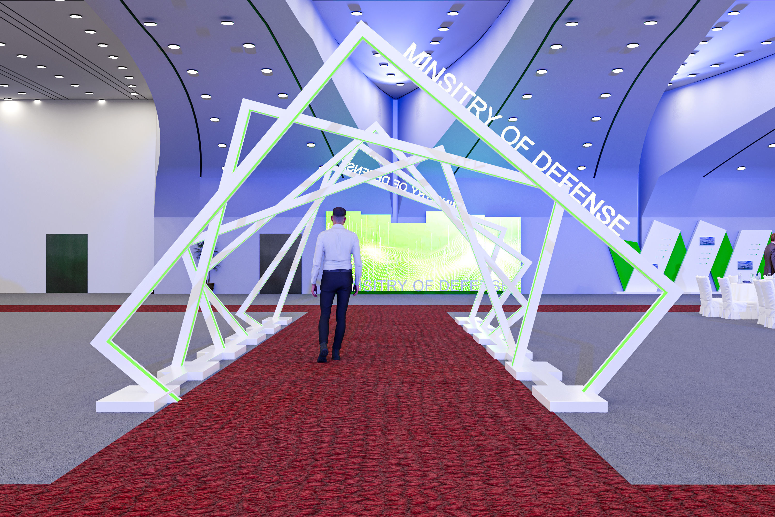 Ministry of Defense in Prince Sultan Hall 3D model_7