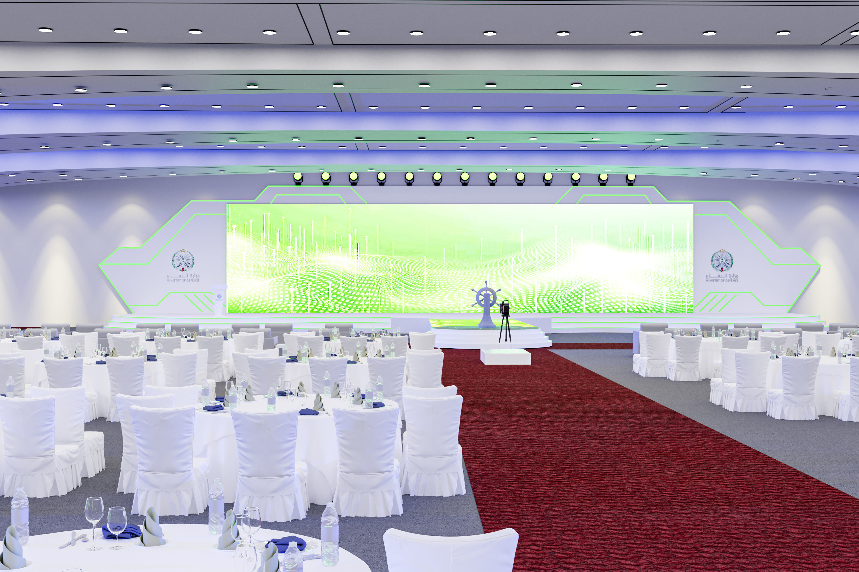 Ministry of Defense in Prince Sultan Hall 3D model_3