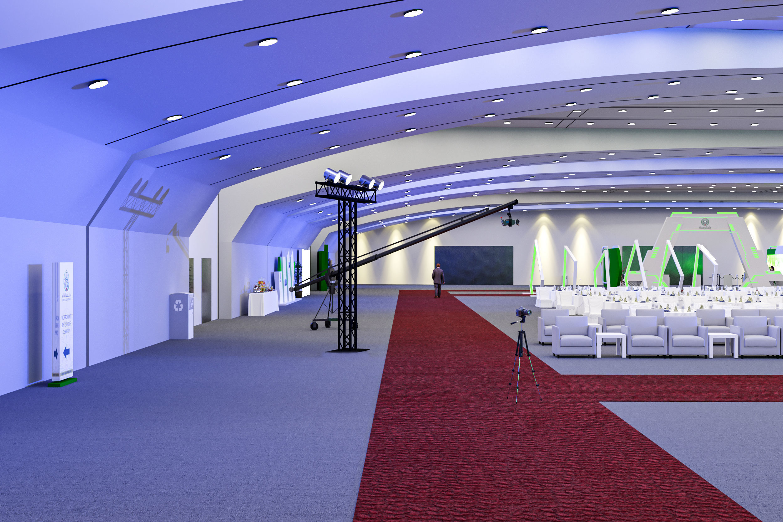 Ministry of Defense in Prince Sultan Hall 3D model_21