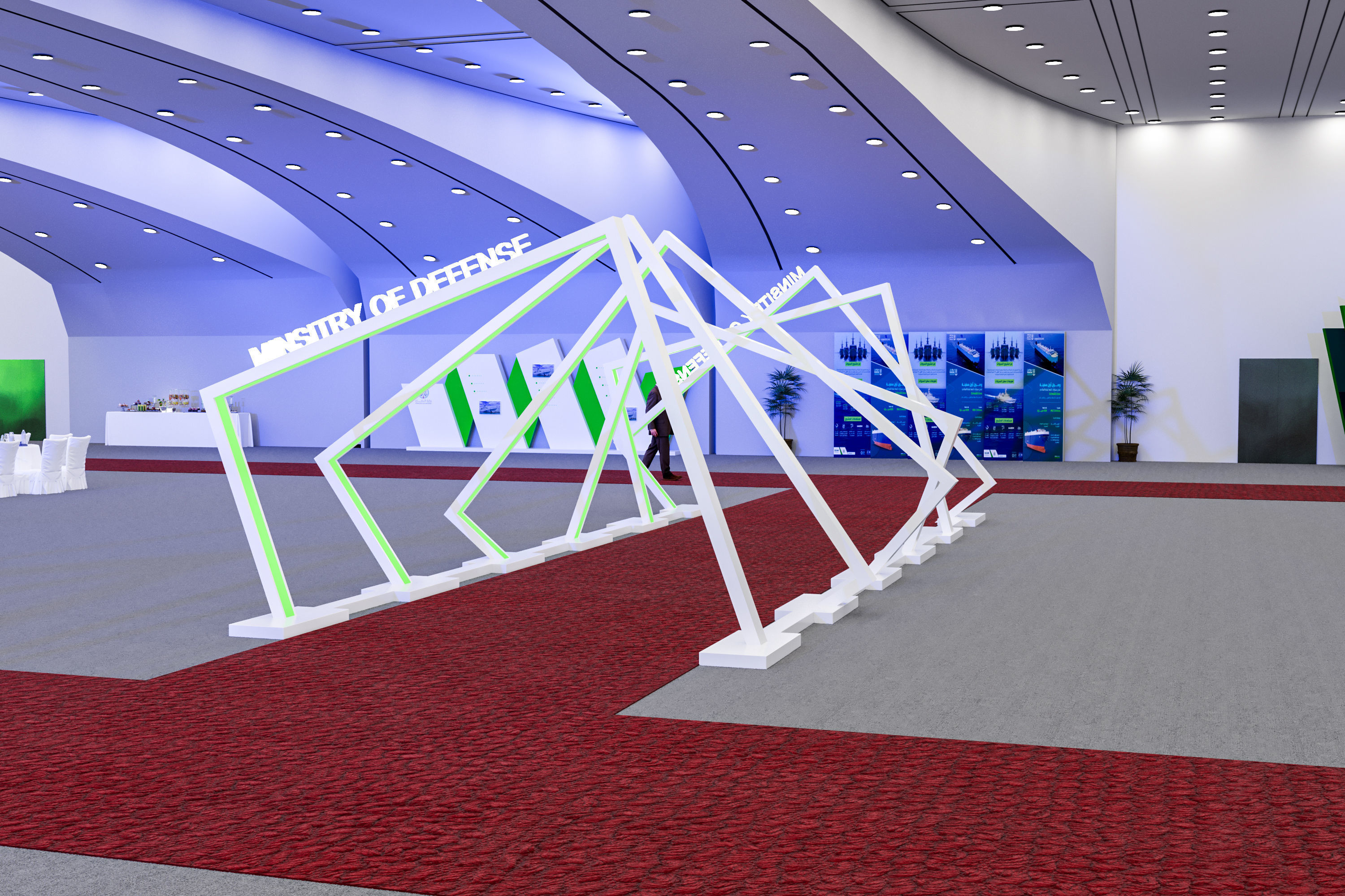 Ministry of Defense in Prince Sultan Hall 3D model_4