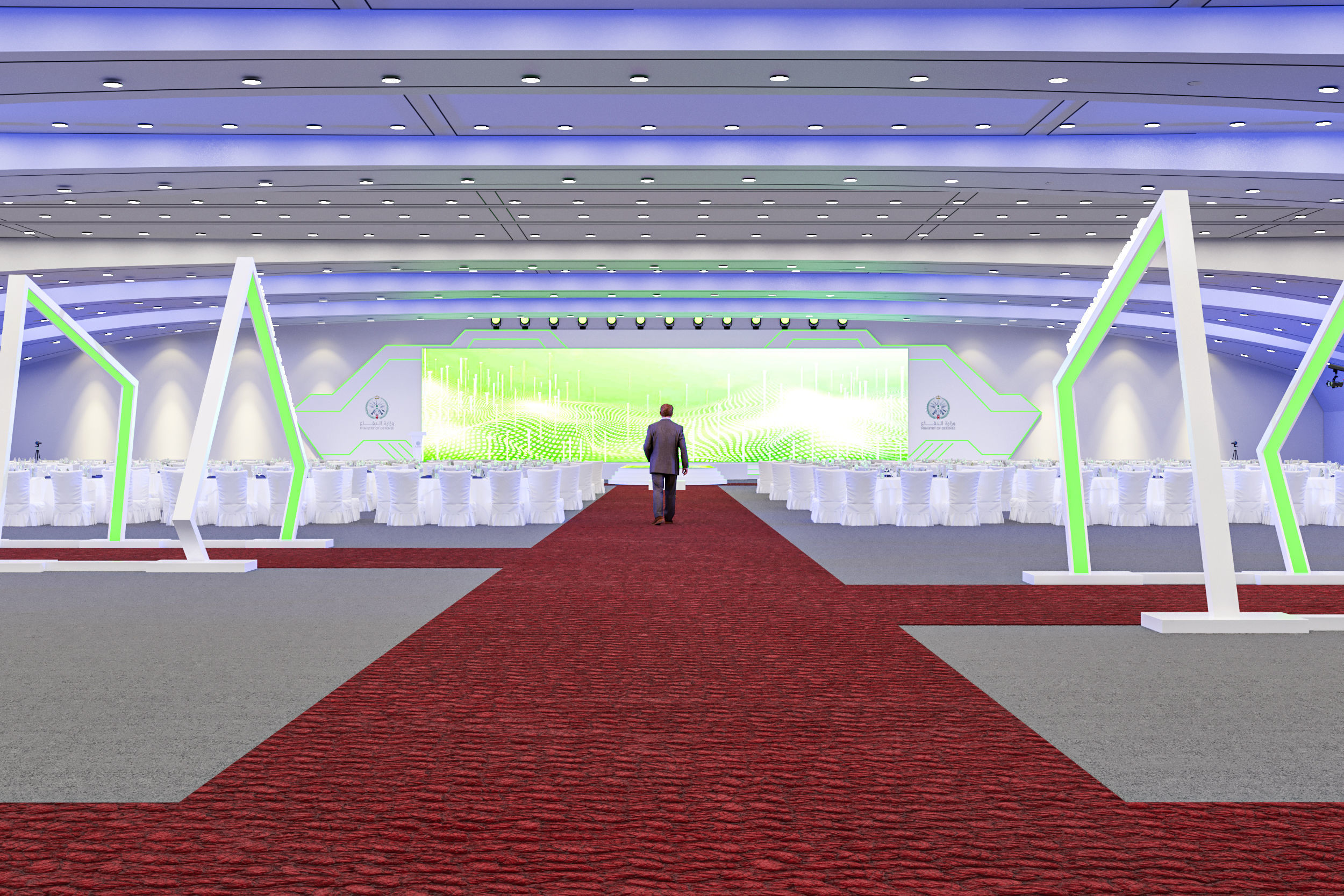 Ministry of Defense in Prince Sultan Hall 3D model_15