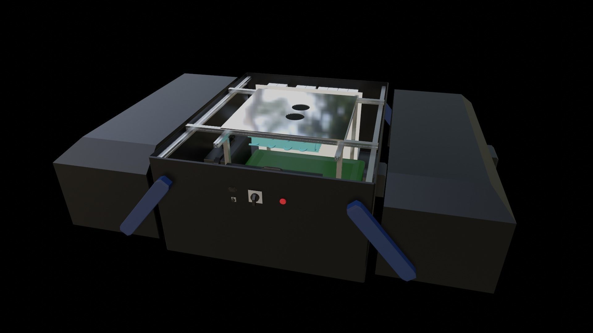 Drone Dock 3D Model Design - Swing Type 3D print model_6