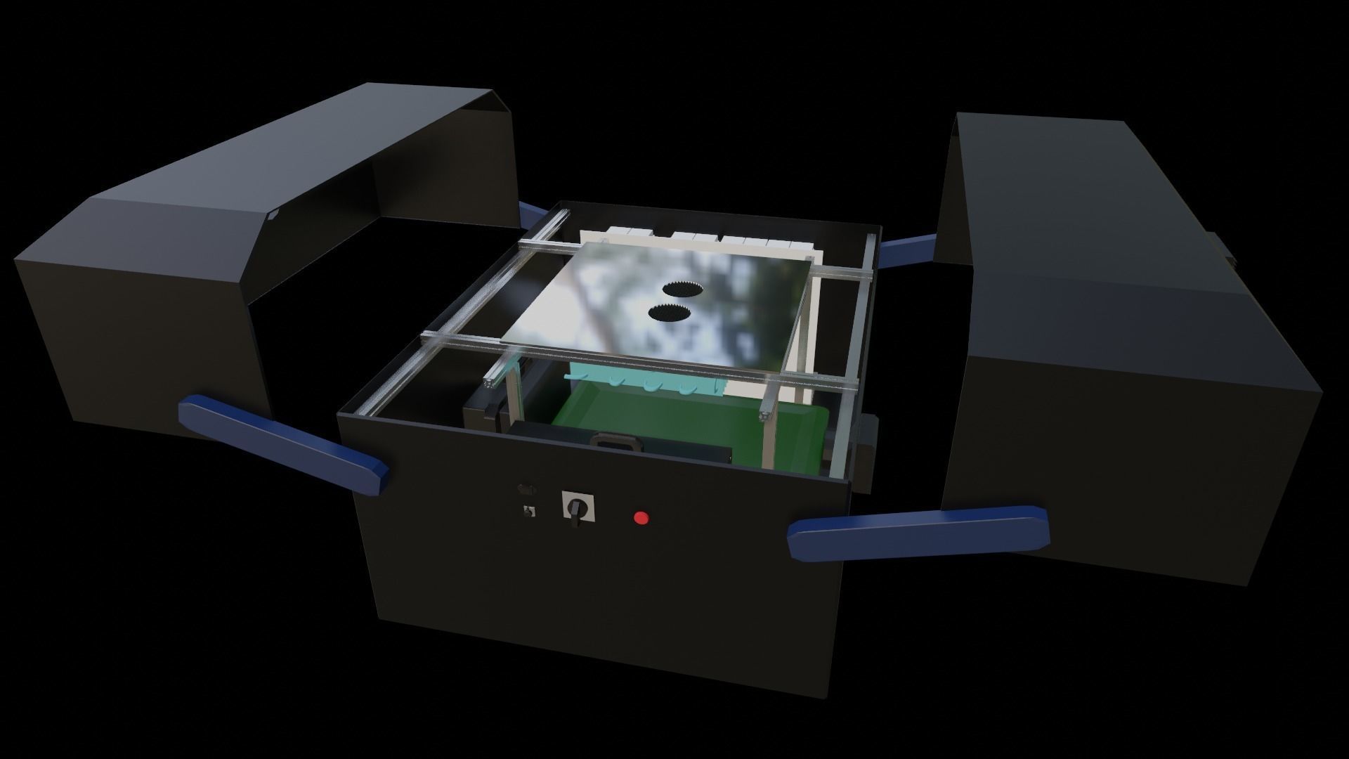 Drone Dock 3D Model Design - Swing Type 3D print model_5