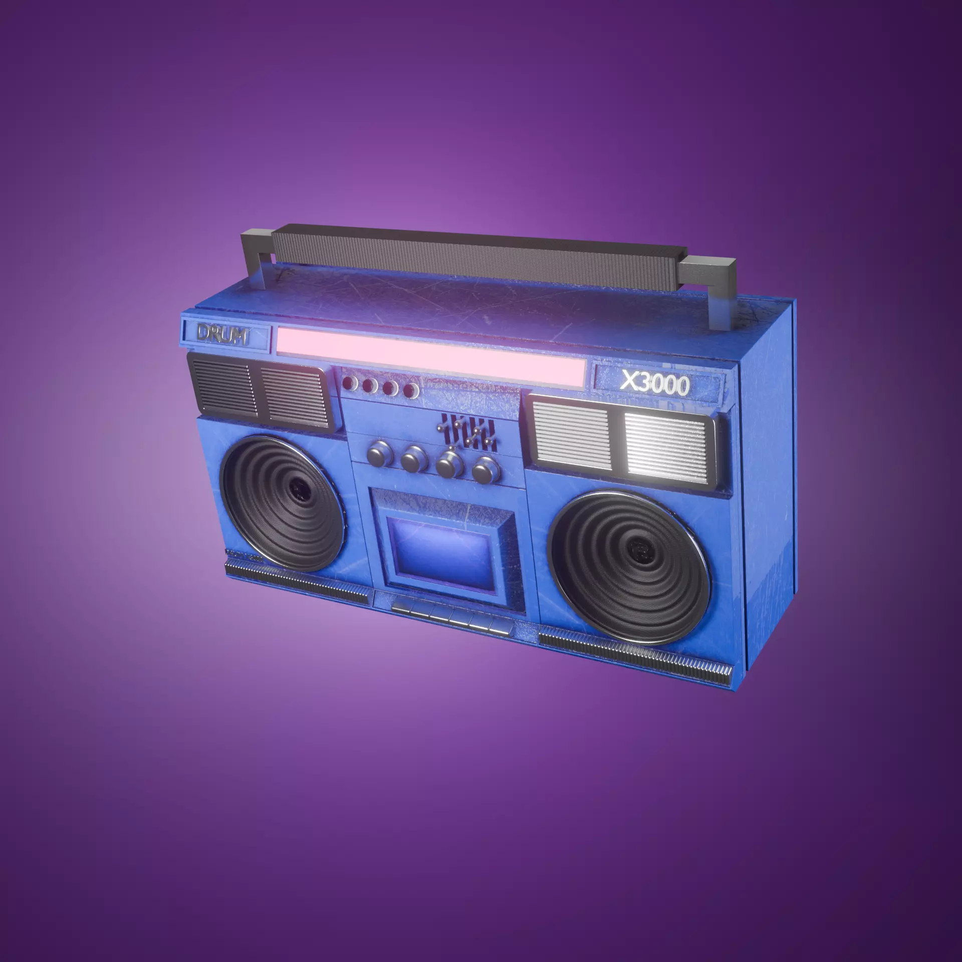 Boom box  3D model_0