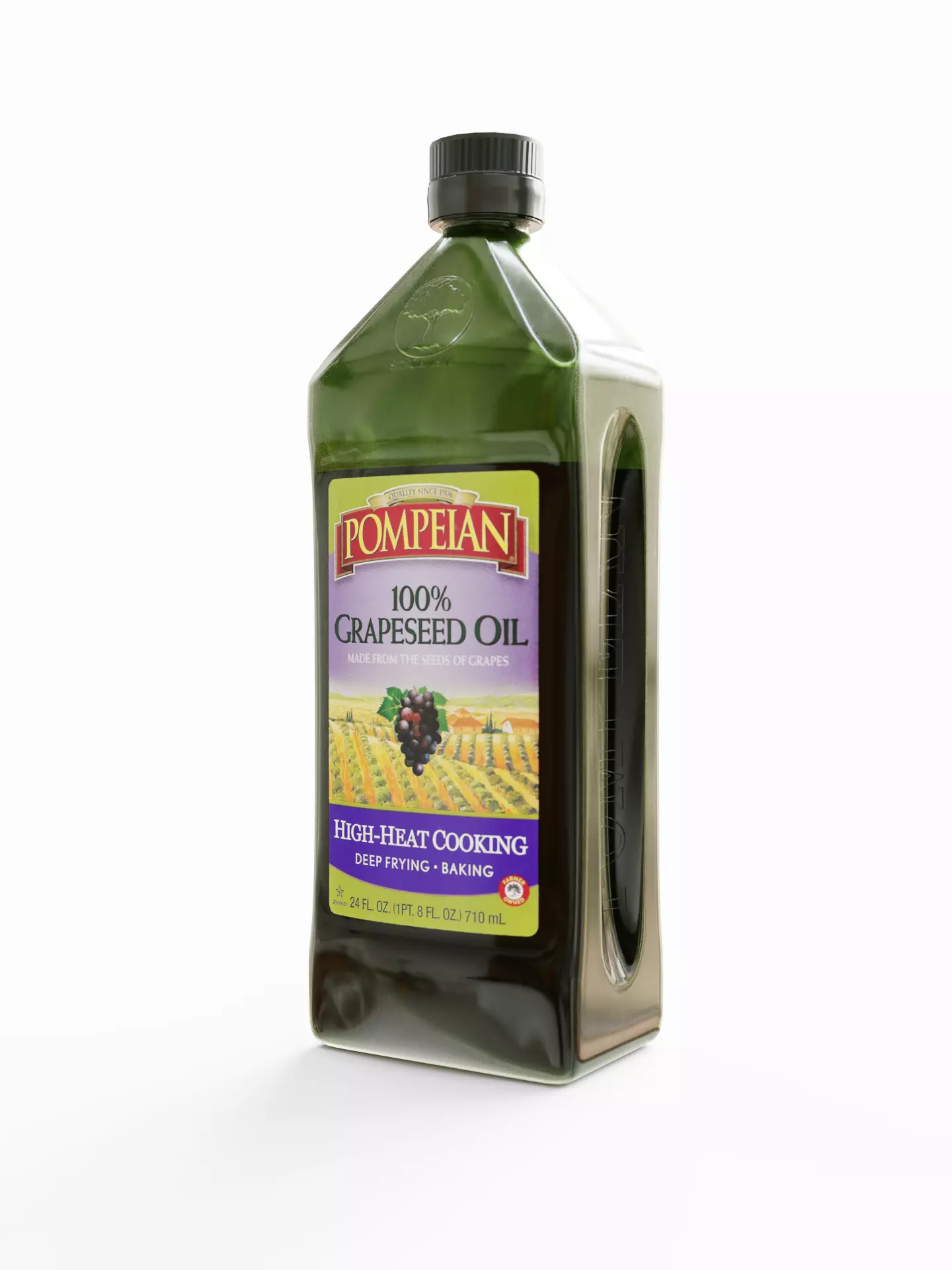 Pompeian Grapeseed Oil Bottle Free 3D model_0