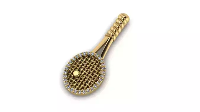 Tennis Racket Necklace