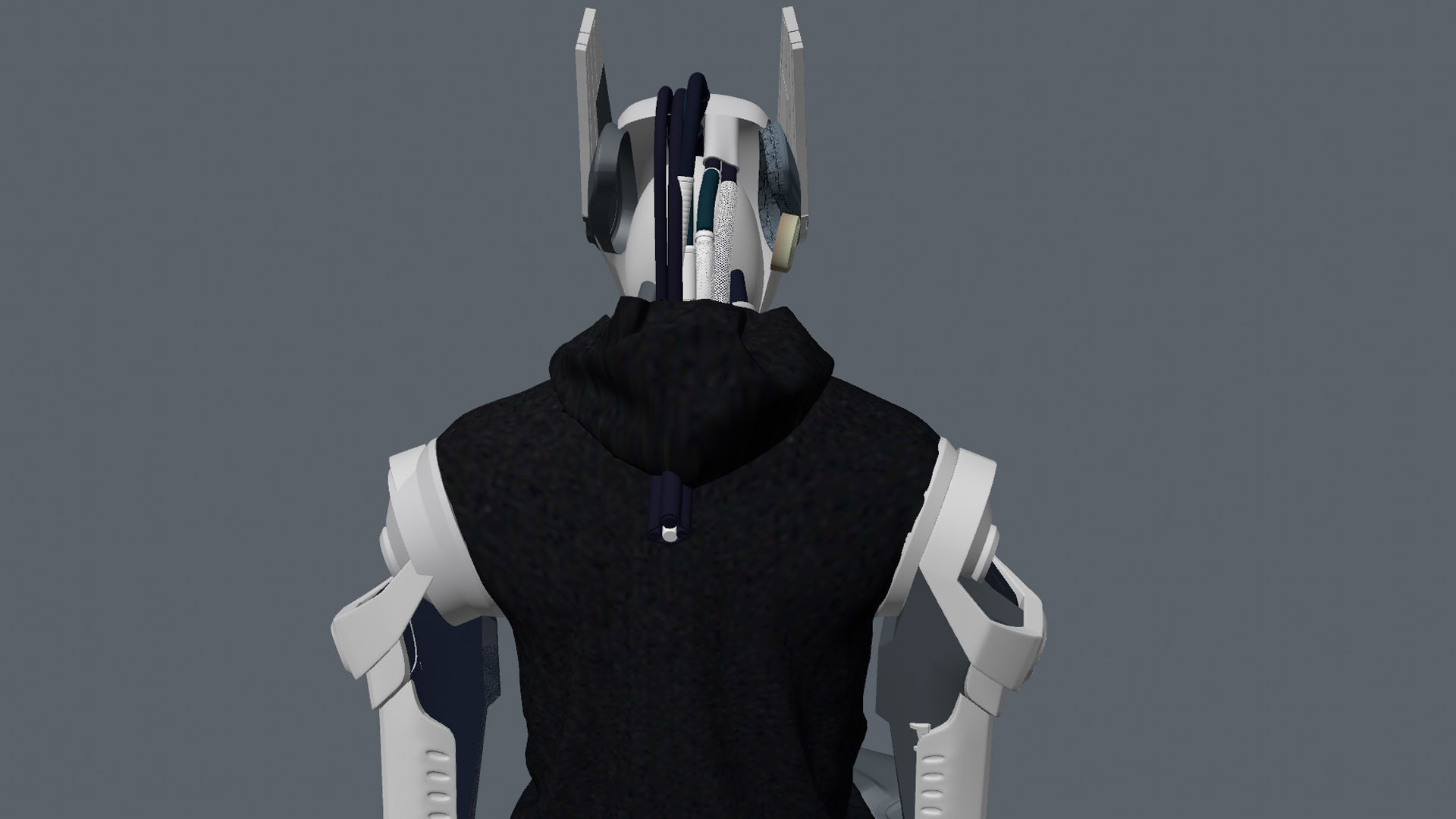 Technology Robot Mechanical Sci-Fi Male NFT Role 3D model_8