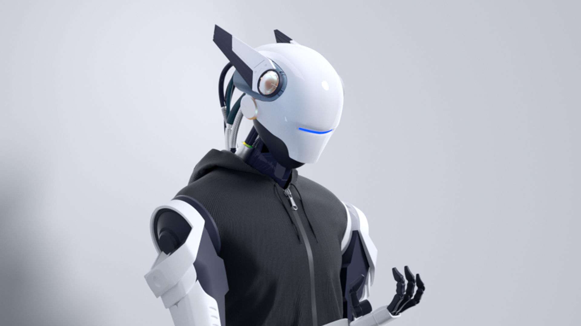 Technology Robot Mechanical Sci-Fi Male NFT Role 3D model_1