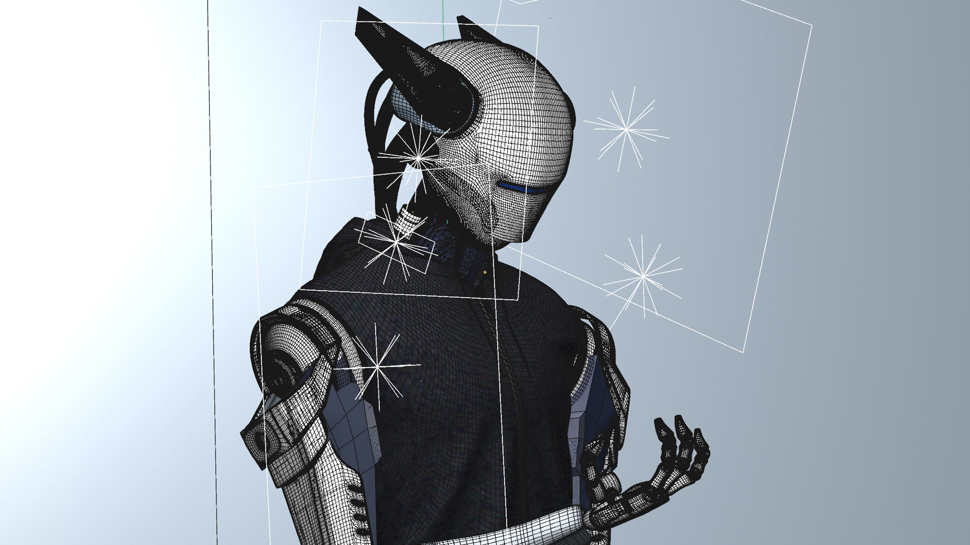 Technology Robot Mechanical Sci-Fi Male NFT Role 3D model_3