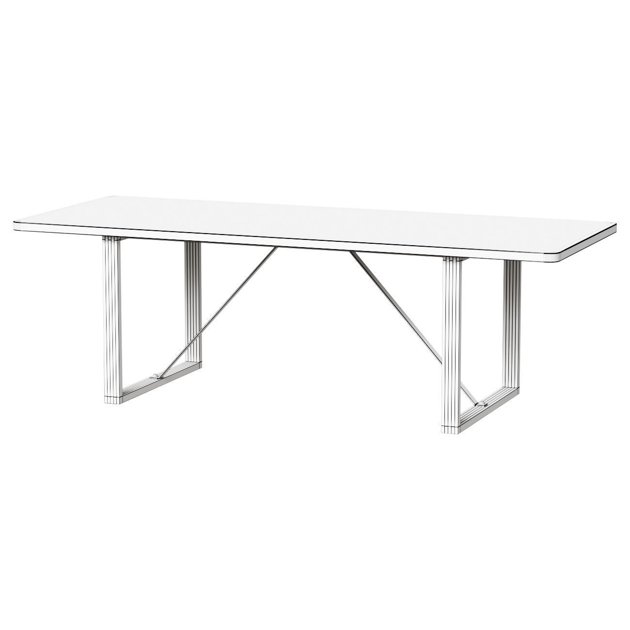 BM67 5367 Coffee Table - Walnut 3D model_1