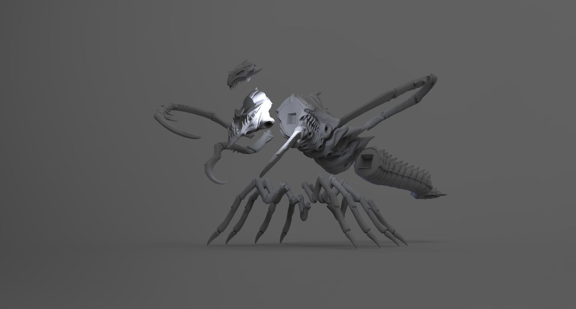 StarCraft2 Defiler 3D print model_7