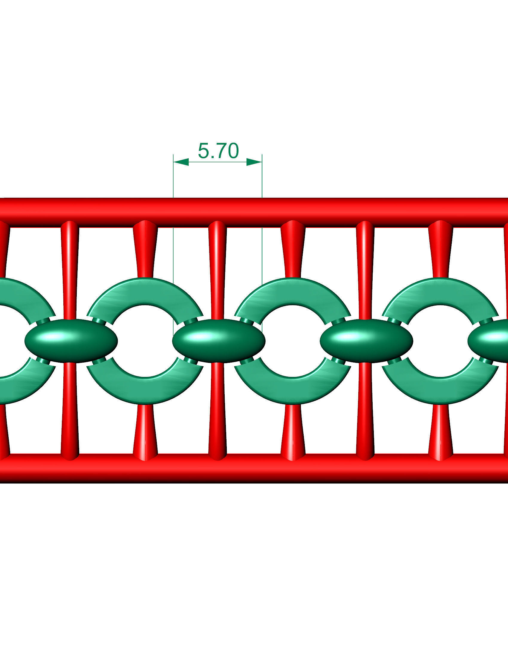 TOP STYLISH 3D PRINTABLE BRACELET OR CHAIN  3D print model_8