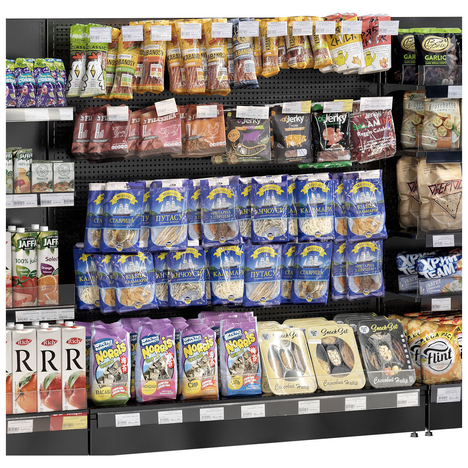 Store shelves 3D model_6