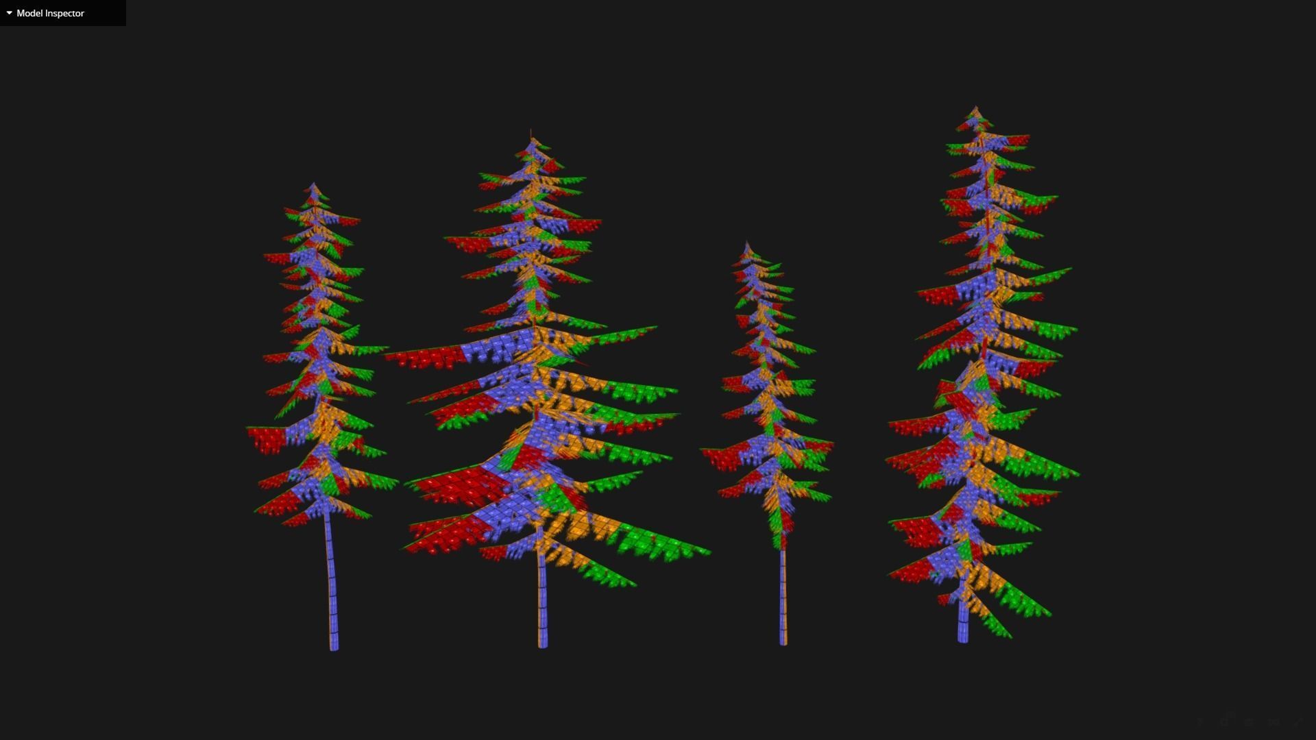 Pine Tree Pack Low-poly 3D model_5