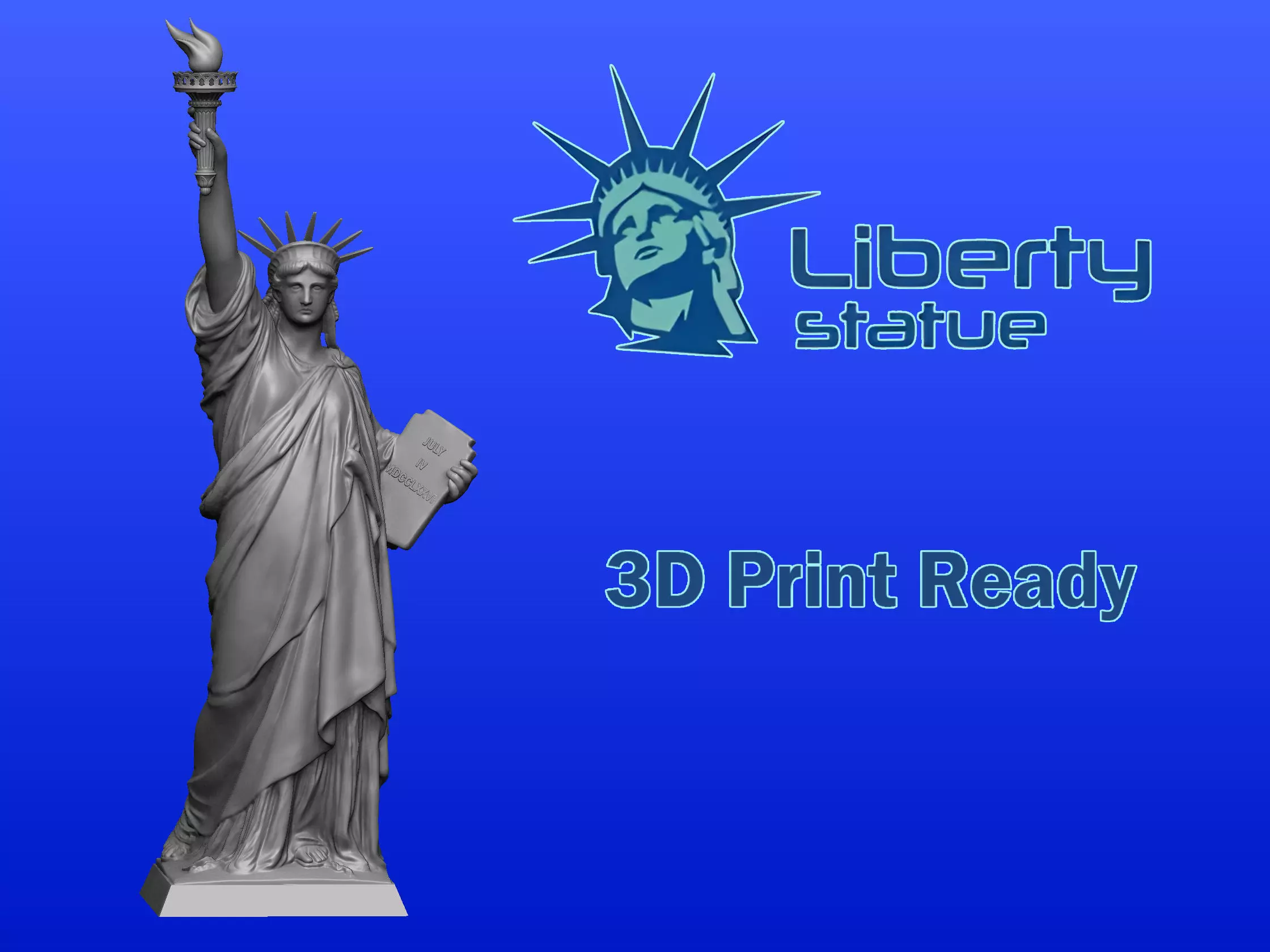 Statue of Liberty 3D print model_0