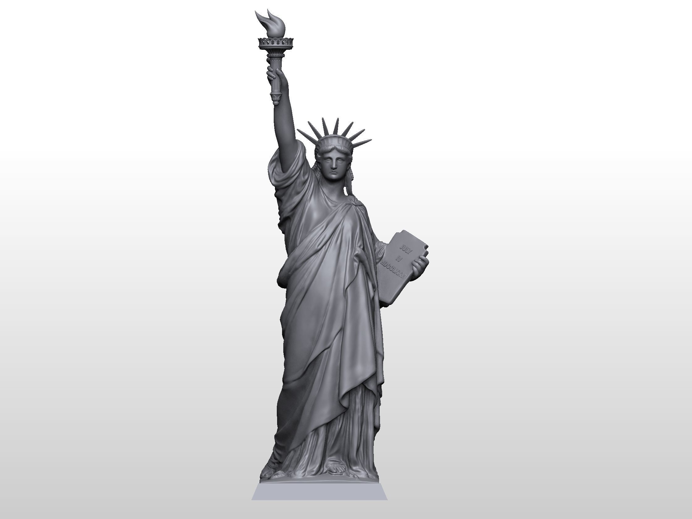 Statue of Liberty 3D print model_1
