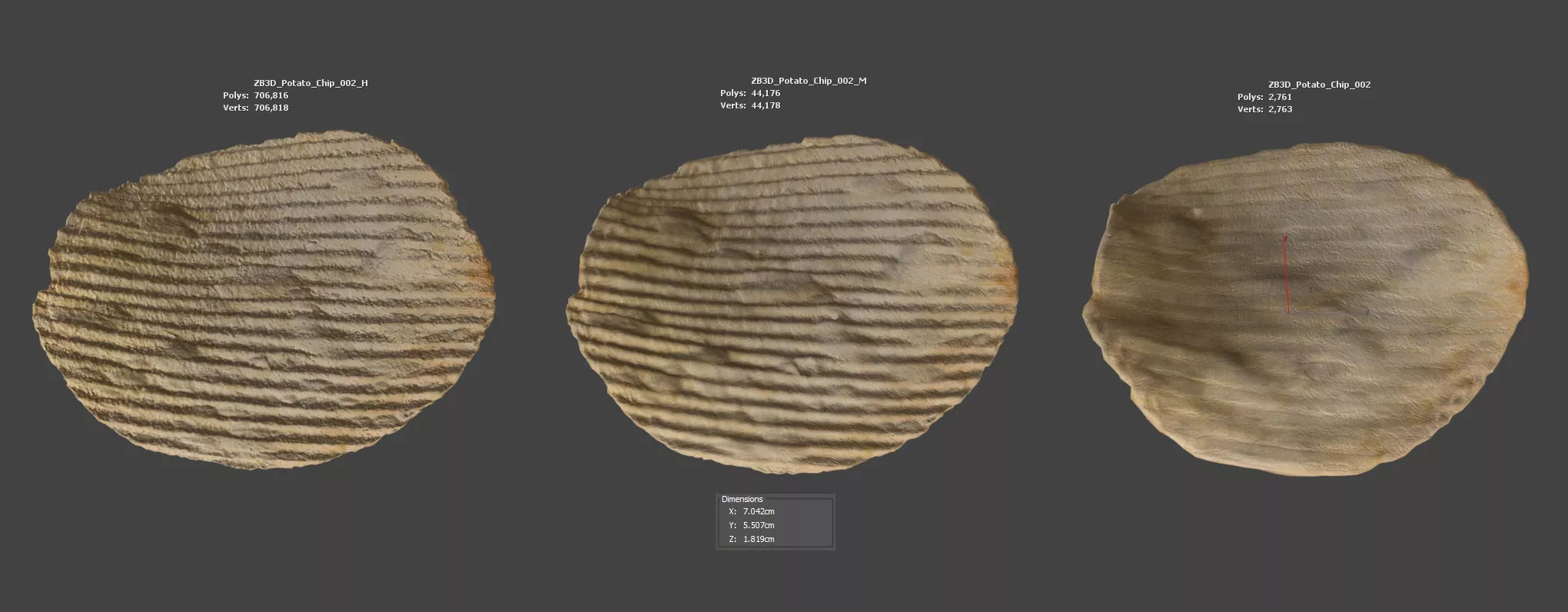 Potato Chips 3D model_5