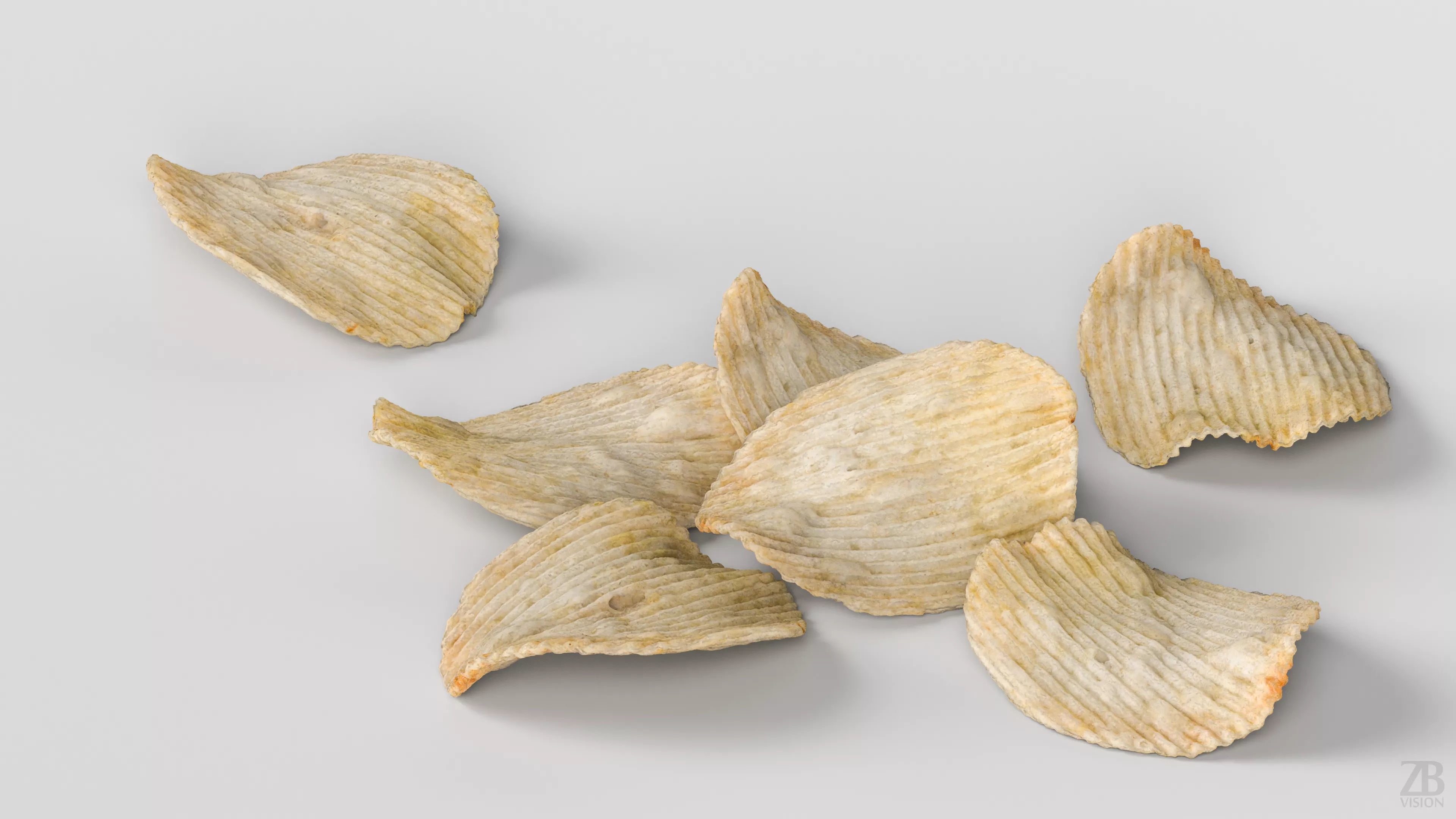 Potato Chips 3D model_2