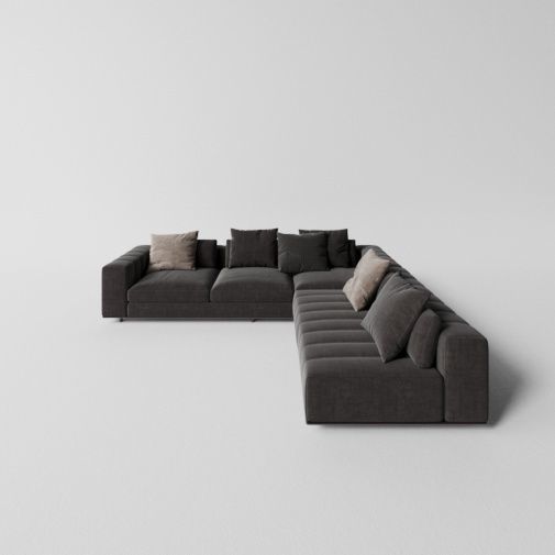 Group of Modern Sofas 3D model_3