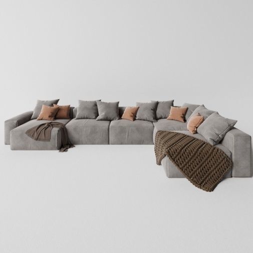 Group of Modern Sofas 3D model_9