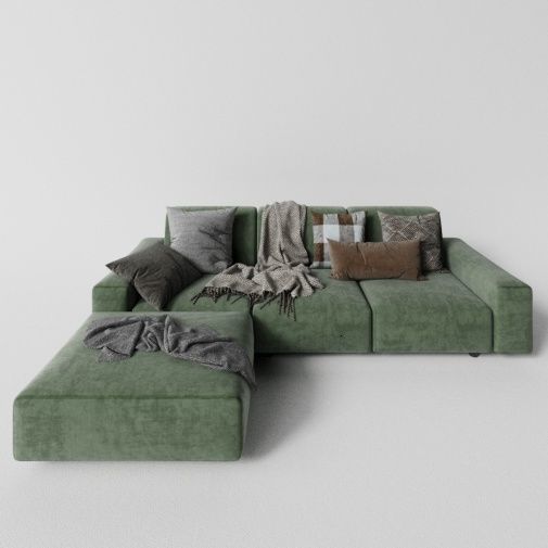 Group of Modern Sofas 3D model_15