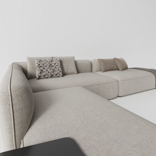 Group of Modern Sofas 3D model_6