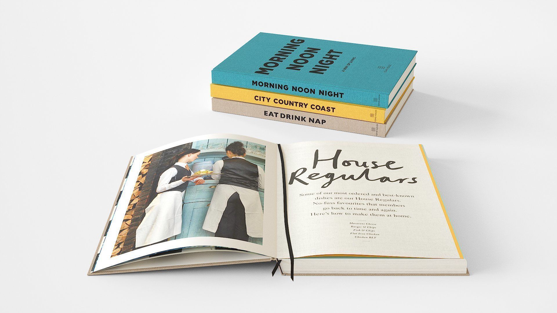 open and closed coffetable books  by soho house  3D model_3