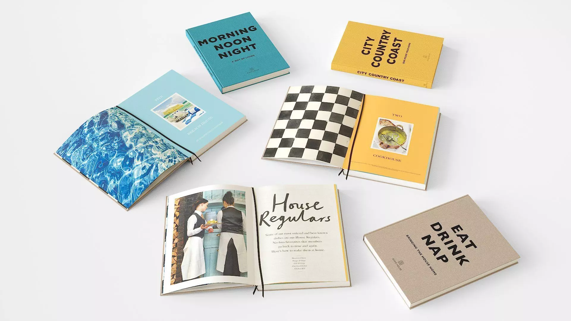 open and closed coffetable books  by soho house  3D model_0