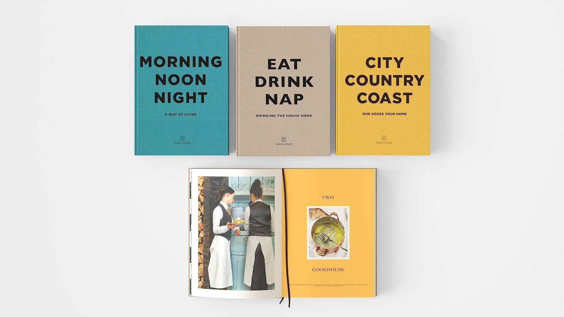 open and closed coffetable books  by soho house  3D model_8