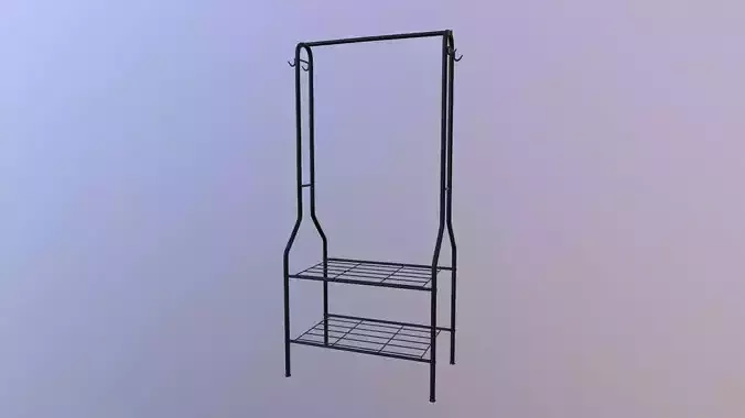 Clothes Rail with Shoe Rack Storage