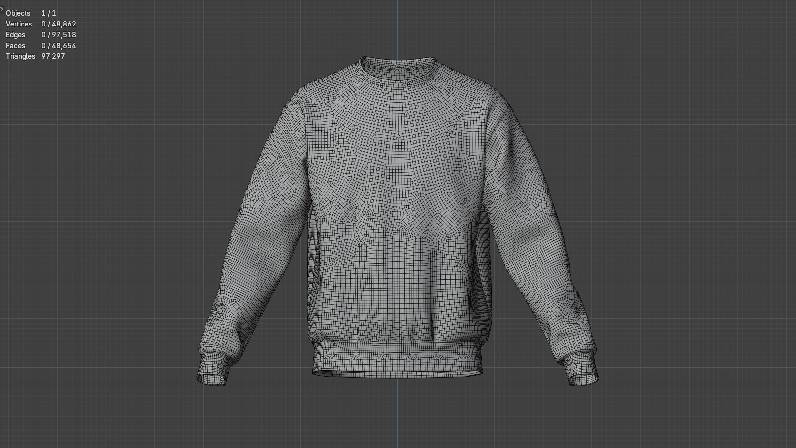 Sweatshirt 3D model_7