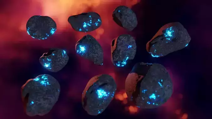 Glowing Asteroid Pack