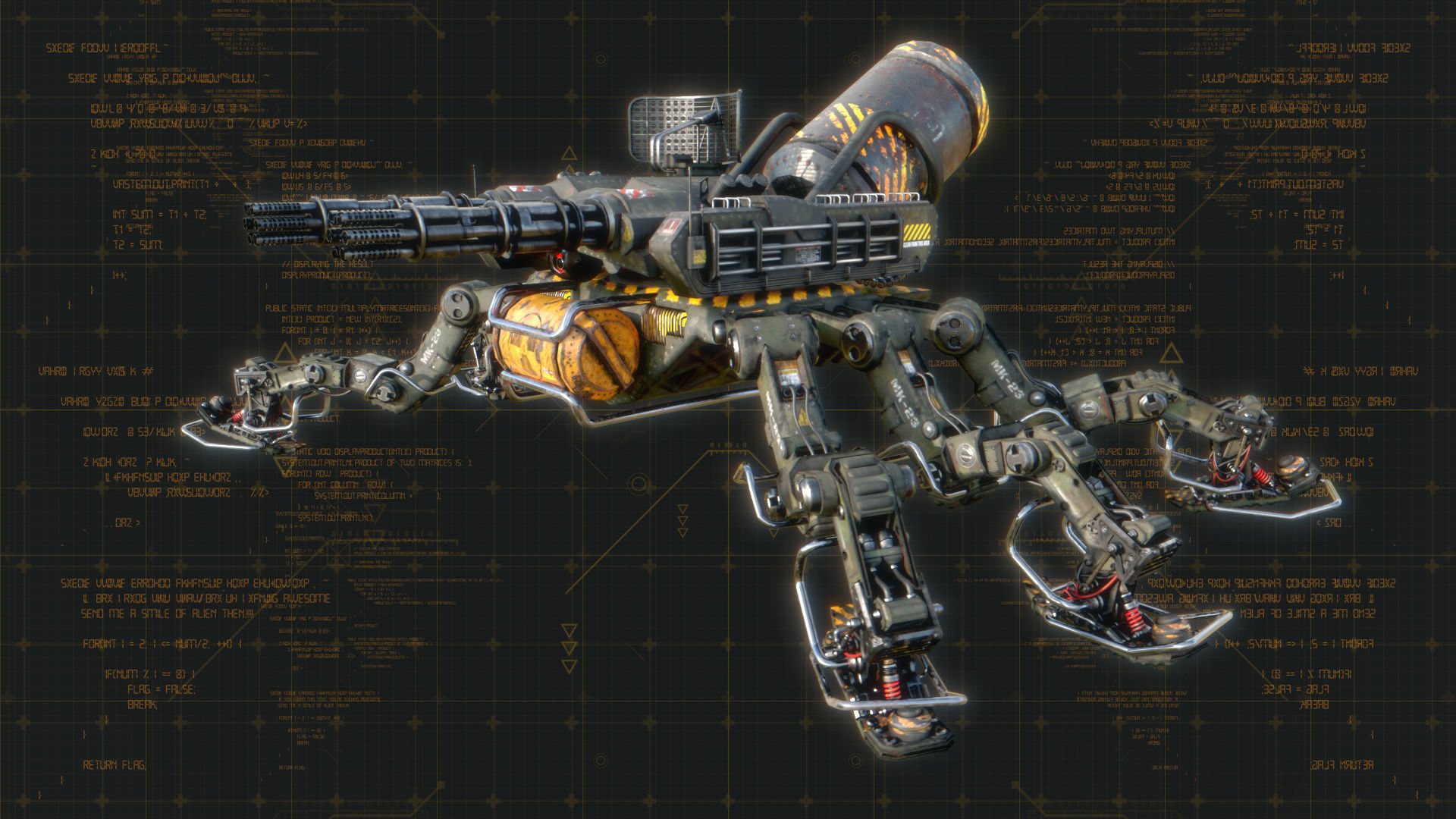 MK-23 TARANTULA Low-poly 3D model_4