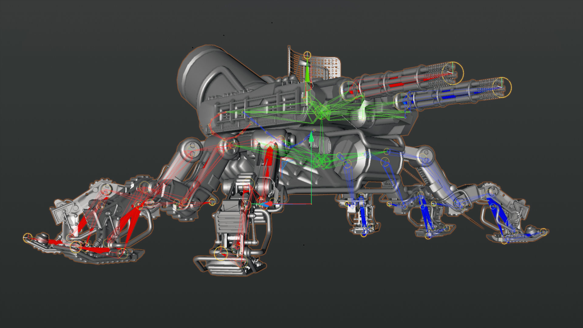 MK-23 TARANTULA Low-poly 3D model_10