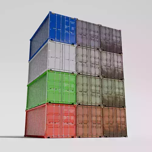 20 feet Shipping Container 3D model