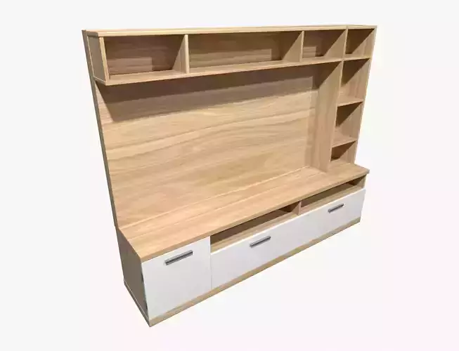 TV Stand Low-poly 3D model