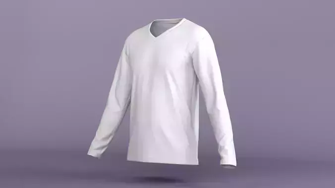 Long Sleeve V-Neck T-Shirt