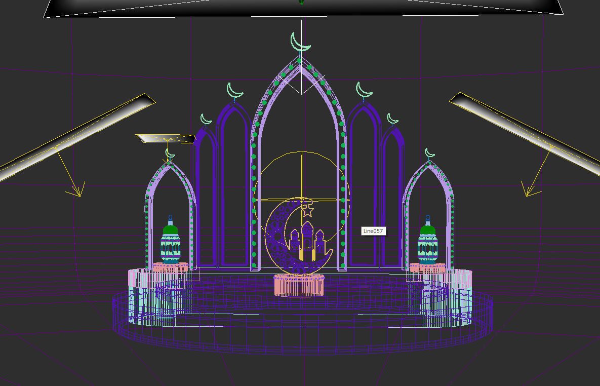 Islamic Ramadan EID Decoration  fine-tuned STUDIO LIGHT SETUP   3D model_1