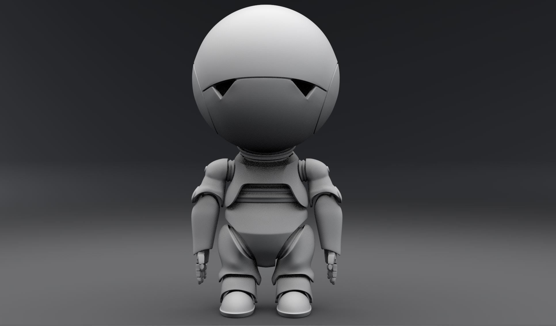 Marvin Paranoid Android Scale model 3D print model_4