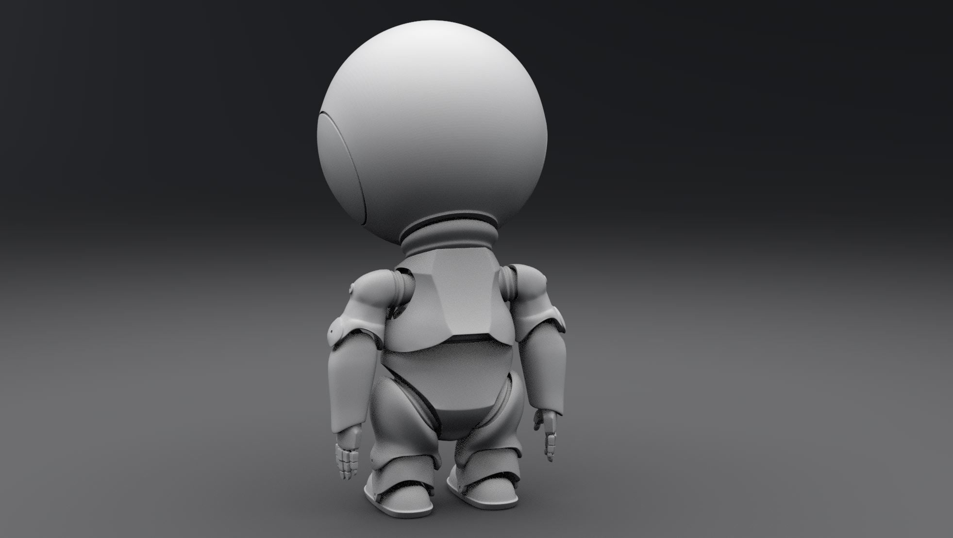 Marvin Paranoid Android Scale model 3D print model_2