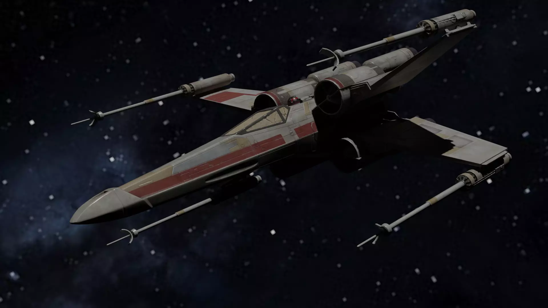 X-wing Free low-poly 3D model