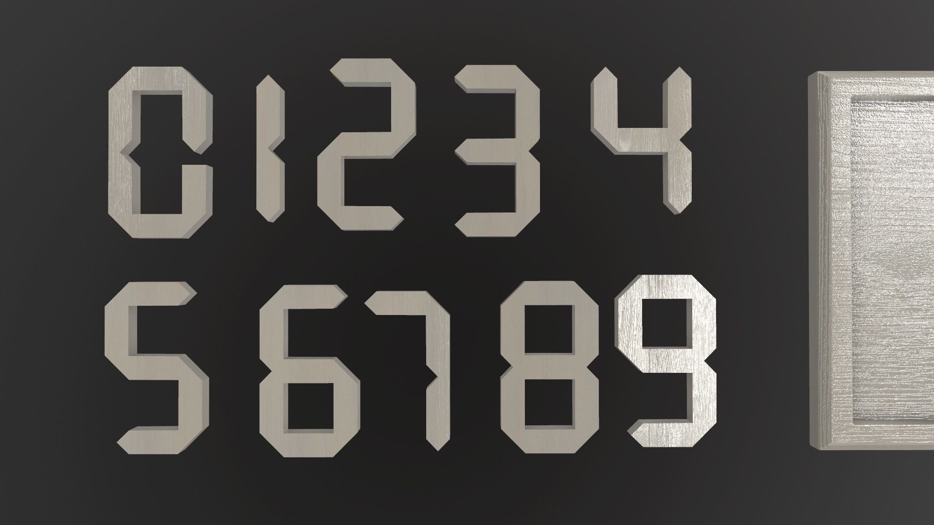 Printable Tricky Numbers Puzzle 3D print model_12