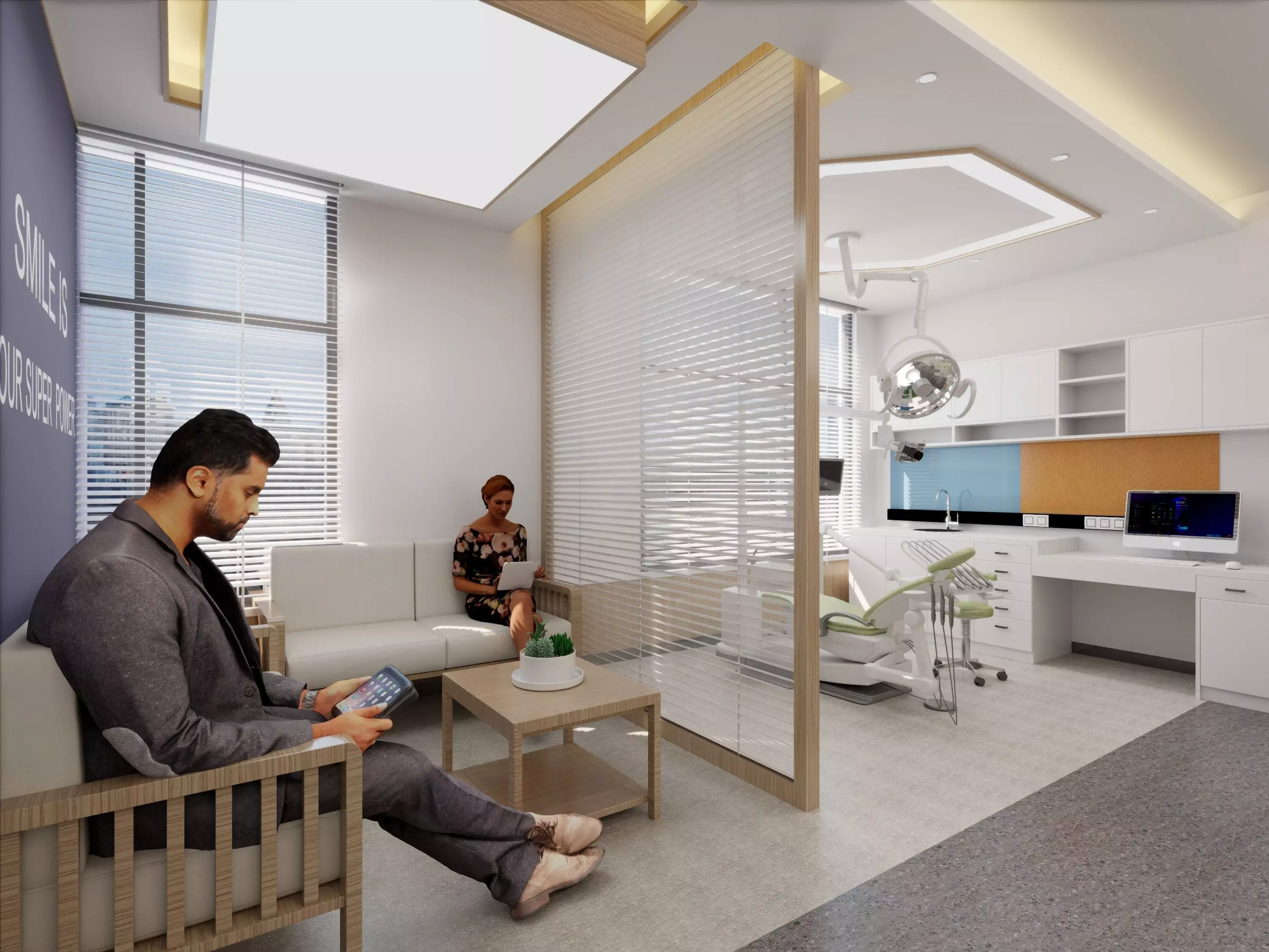 Modern Scenes Dental Clinic interior design  3D model_0