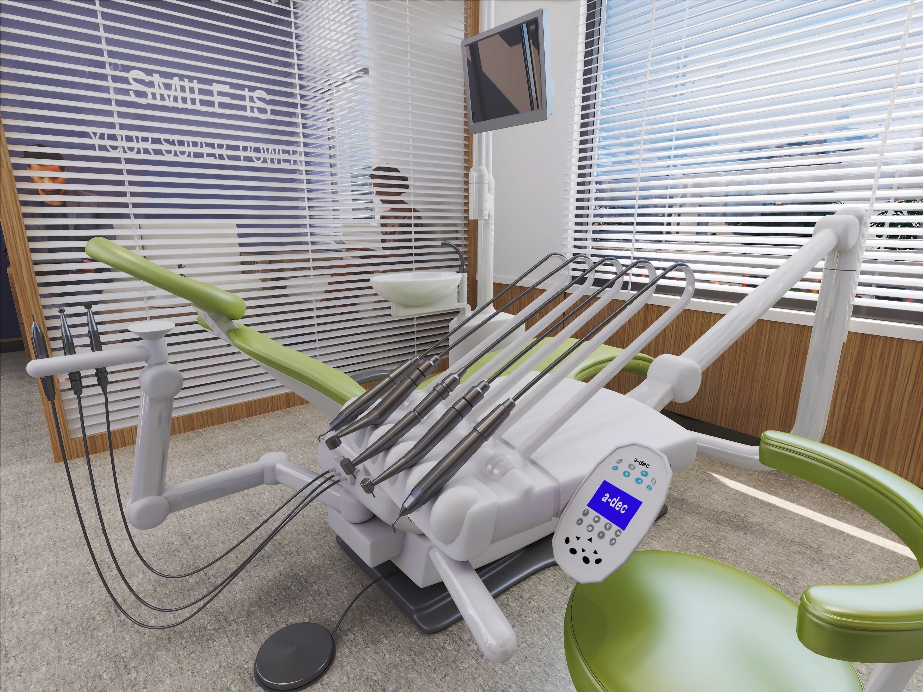 Modern Scenes Dental Clinic interior design  3D model_3