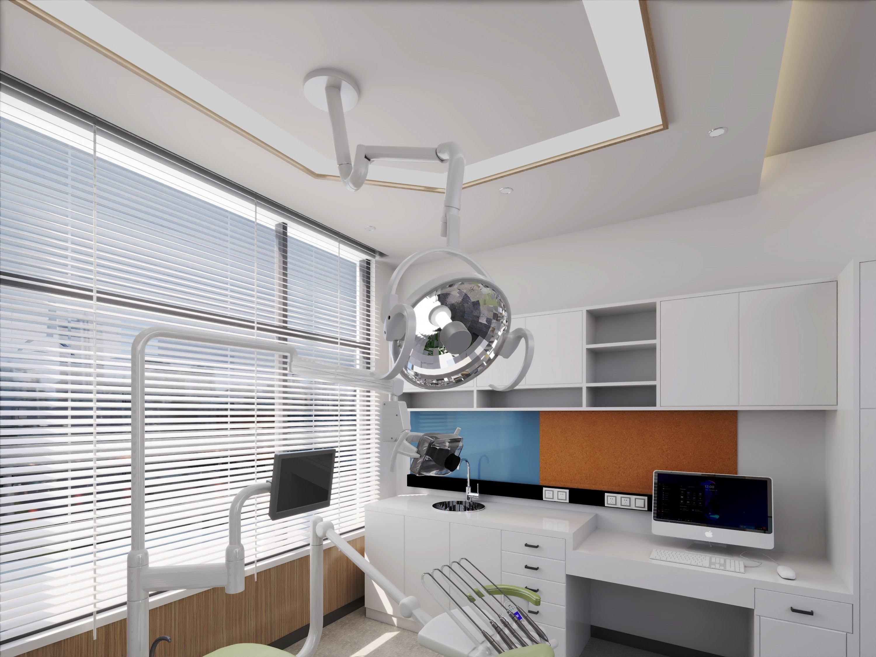 Modern Scenes Dental Clinic interior design  3D model_6