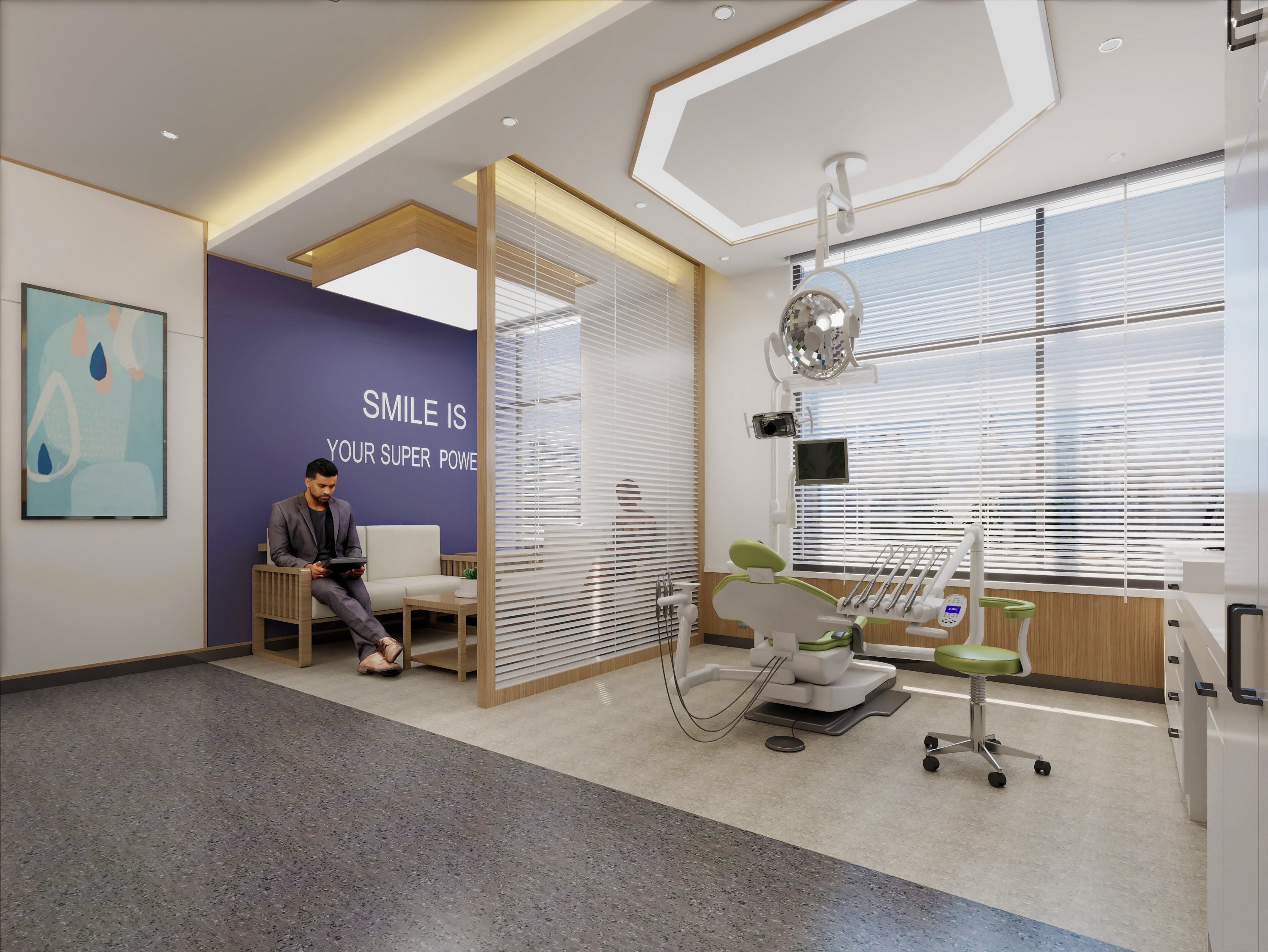 Modern Scenes Dental Clinic interior design  3D model_1