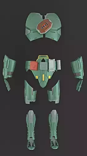 JEDI ARMOR FULL ARMOR FOR 3DPRINT FOR COSPLAY