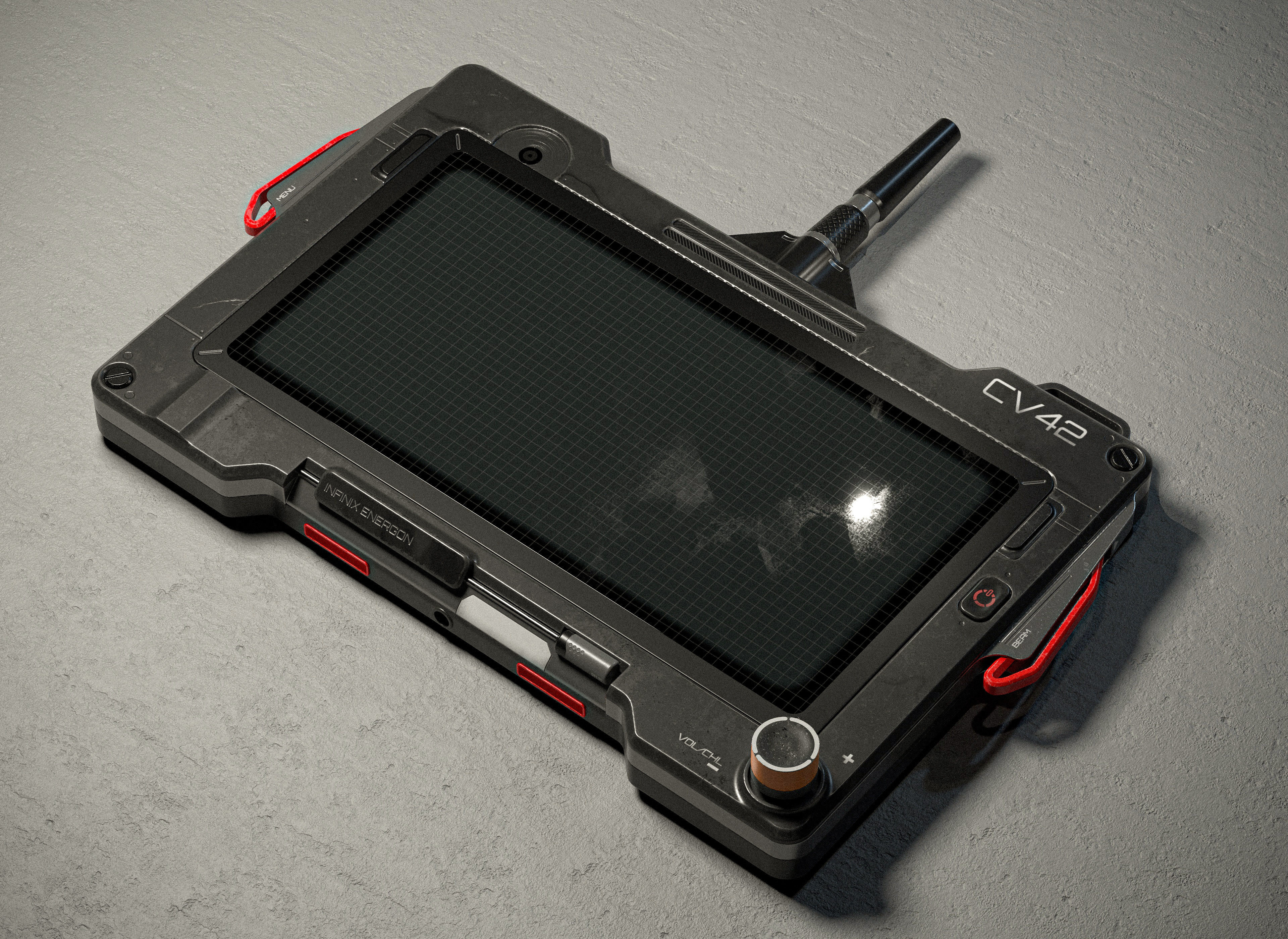 Sci-fi Controller V42 PBR Low-poly 3D model_3