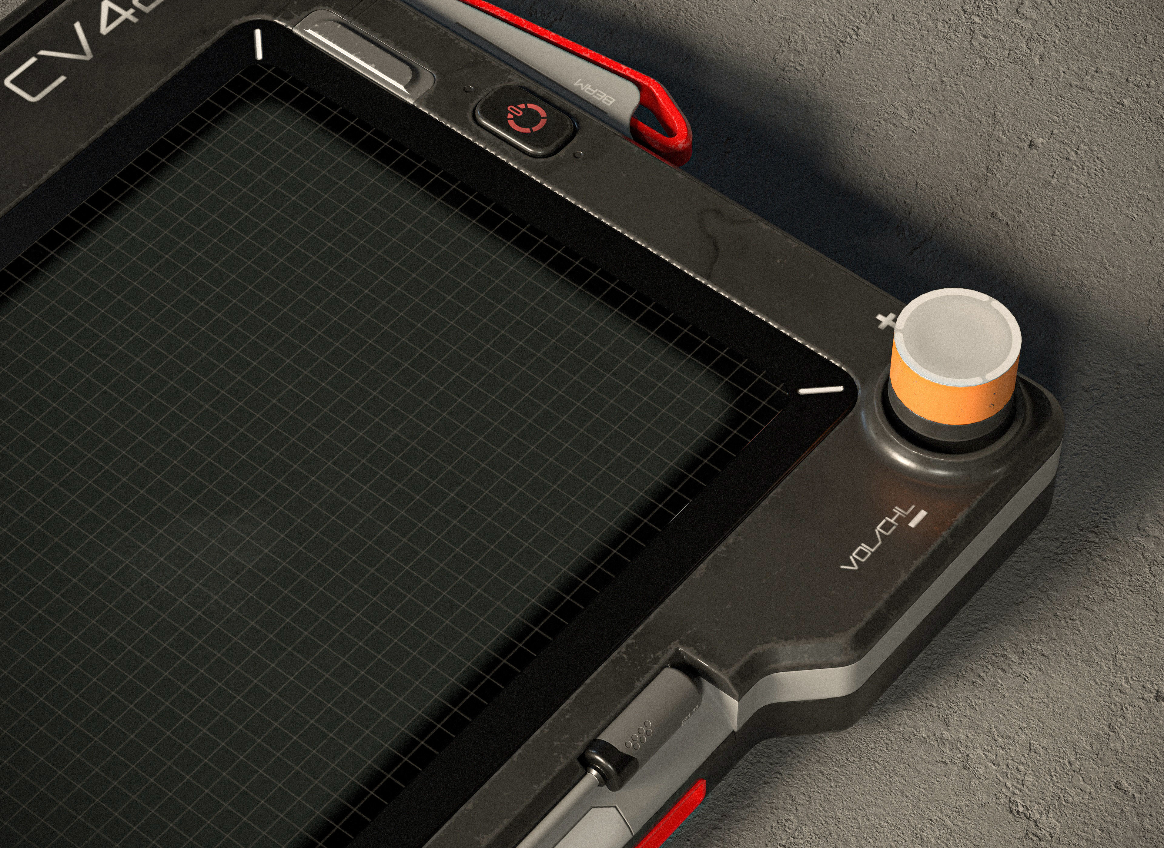 Sci-fi Controller V42 PBR Low-poly 3D model_6