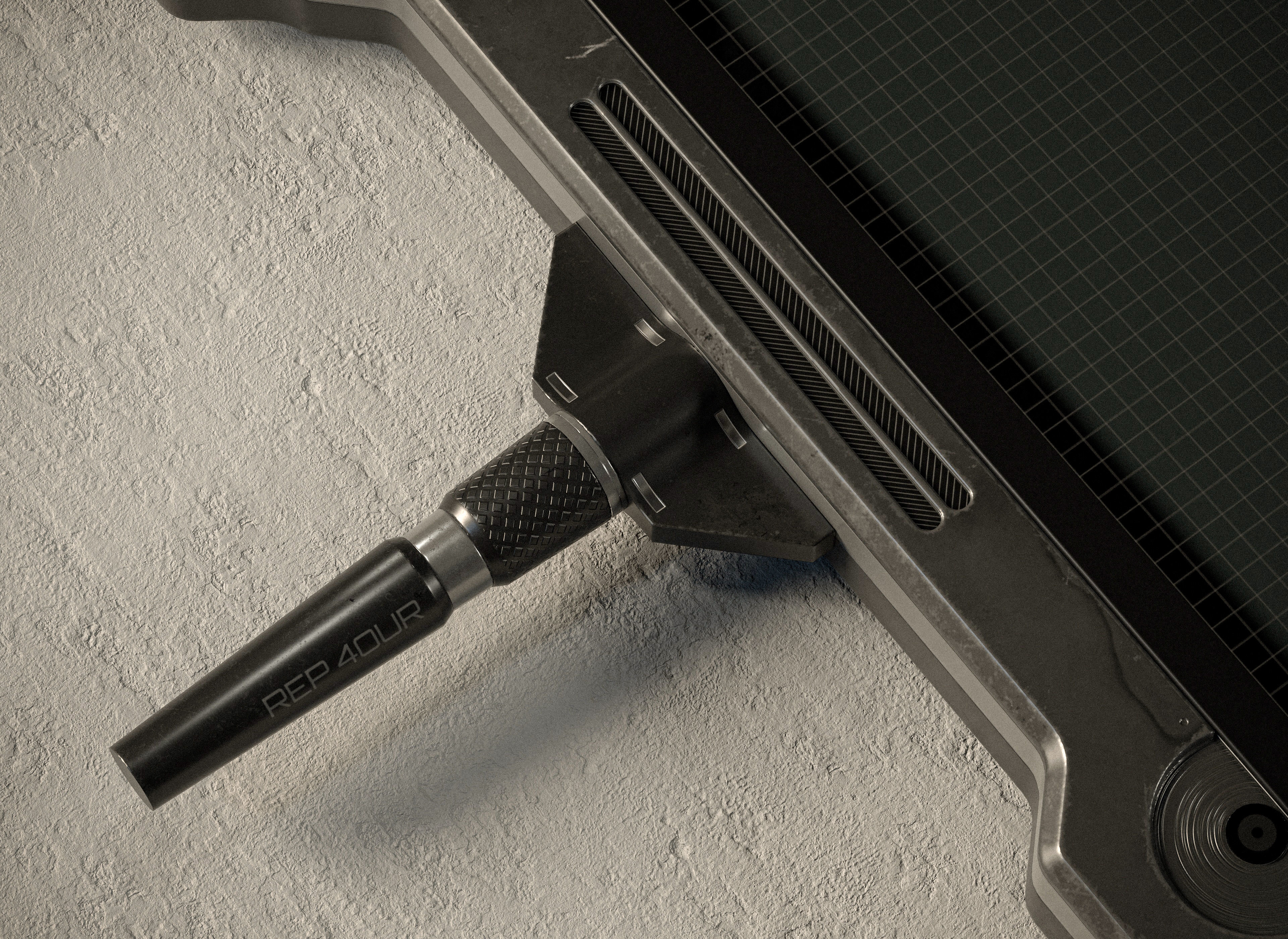 Sci-fi Controller V42 PBR Low-poly 3D model_9